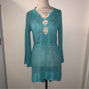 Avamo Tunic Swimwear Crochet Hollow Cover Up